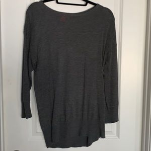 Grey 3/4 length sleeve sweater